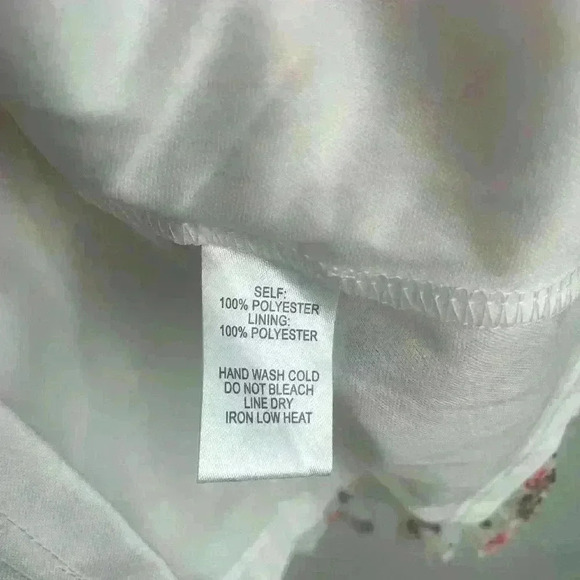 Lulus Floral to See White Floral Print Long Sleeve Mini Dress Short size S - Picture 13 of 13